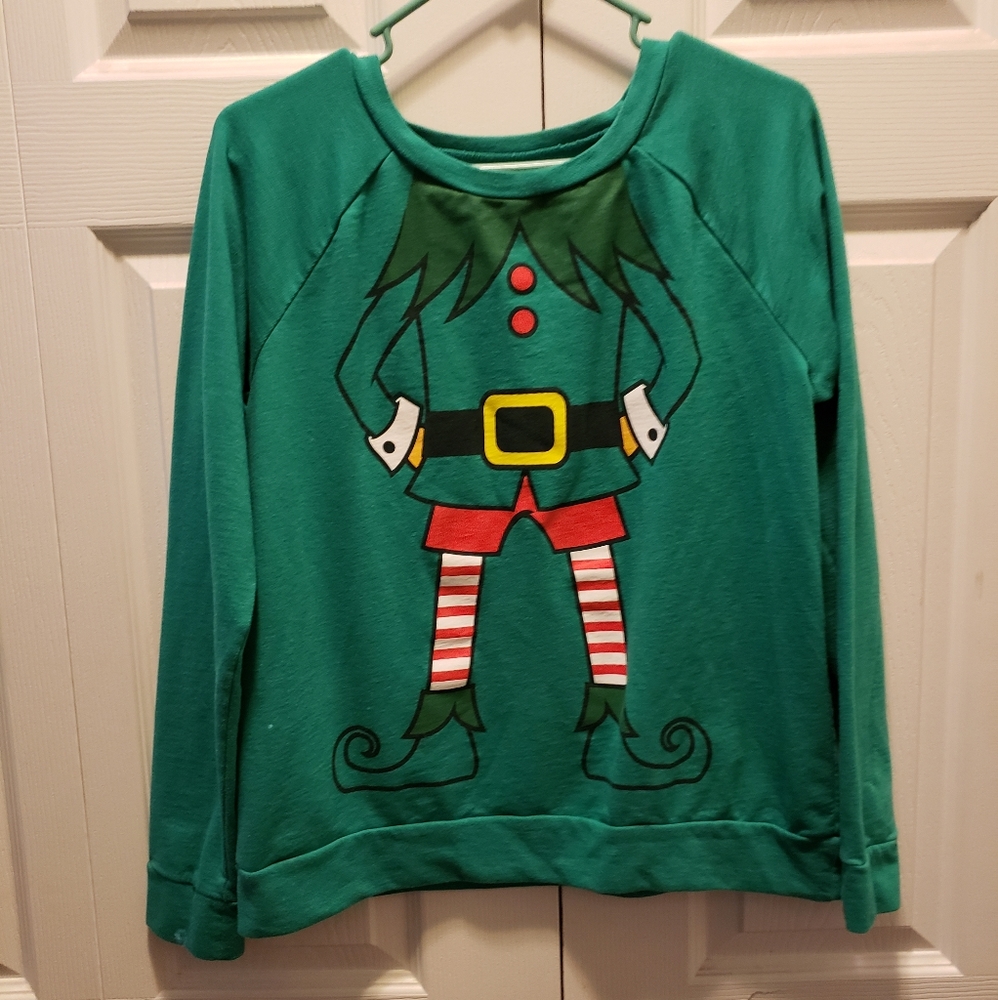 Gold‎ Rush Elf Body with your head Sweat Shirt Size L